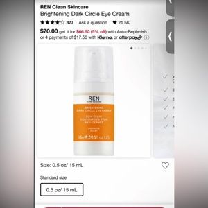 Ren eye cream - brand new in packaging